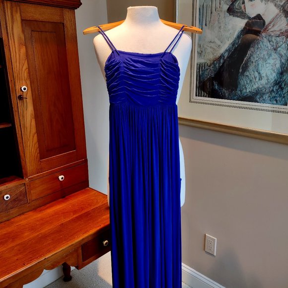 GUESS By Marciano Purple / Blue Elastic Top Size Small Maxi Dress w/ Pockets - Picture 10 of 10